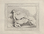 Sleeping Venus and Love, Thomas Rowlandson  British, Etching and stipple