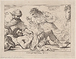 Erminia Discovers the Wounded Tancred (from Tasso, Gerusalemme Liberata), Thomas Rowlandson British, Etching