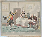 Manager & Spouter, Henry Wigstead  British, Hand-colored etching, stipple and aquatint