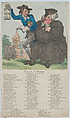 Vicar & Moses, Thomas Rowlandson British, Hand-colored etching