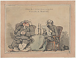 Vicar & Moses, Thomas Rowlandson  British, Hand-colored etching and aquatint