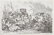 Billingsgate, Thomas Rowlandson  British, Etching; a reissue