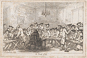 A Print Sale – A Night Auction, Thomas Rowlandson British, Etching