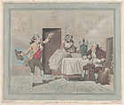 Manager & Spouter, Henry Wigstead  British, Hand-colored etching, stipple and aquatint