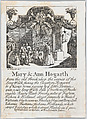 Trade card of Mary & Ann Hogarth, the old Frock Shop, William Hogarth  British, Etching