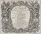 Trade card of Inigo Vonholte, Fine Waters, at the Key Side, Newcastle-upon-Tyne, Inigo Vonholte  British, Etching