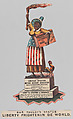 Bar Thuldy's Statue: Liberty Frightenin de World, Currier & Ives American, Color lithograph