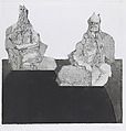 Freud and Monotheism, Susan L. Palamara American, Etching with aquatint