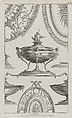 Vases and Vessels, nos. 248–254, plate 44 from "Designs for Various Ornaments", Michelangelo Pergolesi  Italian, Etching and engraving
