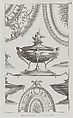 Vases and Vessels, nos. 248–254, plate 44 from "Designs for Various Ornaments", Michelangelo Pergolesi  Italian, Etching and engraving