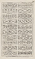 Panels of Ornament, nos. CCLXXIV–CCXCIII, plate 48 from "Designs for Various Ornaments", Michelangelo Pergolesi  Italian, Etching; printed in dark brown ink