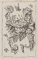 Acanthus Leaves, Birds and Insects, no. CCCLXXII, plate 57 from "Designs for Various Ornaments", Michelangelo Pergolesi  Italian, Etching