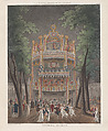 Vauxhall Garden, Thomas Rowlandson  British, Hand-colored etching and aquatint