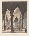 Temple Church, Thomas Rowlandson  British, Hand-colored etching and aquatint