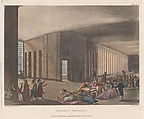 St Luke's Hospital, Thomas Rowlandson British, Hand-colored etching and aquatint