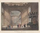 Greenwich Hospital, The Painted Hall, Thomas Rowlandson  British, Hand-colored etching and aquatint