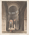 St. Paul's Cathedral, Thomas Rowlandson  British, Hand-colored etching and aquatint