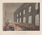 Military College, Chelsea, Thomas Rowlandson British, Hand-colored etching and aquatint