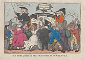 The York Dilly or The Triumph of Innocence, Thomas Rowlandson  British, Hand-colored etching
