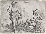 Persians, from a set of costume plates of different nations, Johann Wilhelm Baur ? German, Etching