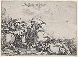 Battaglia de Ungari, from 'Battles of Different Nations' (Capricci di varie battaglie), Johann Wilhelm Baur German, Etching