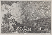 The Agony in the Garden, from 'Iconographia', Melchior Küsel German, Etching