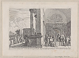 Pilate attempting to discharge Christ, from "Iconographia", Melchior Küsel German, Etching