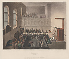 Newgate Chapel, Thomas Rowlandson  British, Hand-colored etching and aquatint