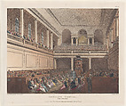 Foundling Hospital, The Chapel, Thomas Rowlandson  British, Hand-colored etching and aquatint