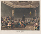 Debating Society, Piccadilly, Thomas Rowlandson  British, Hand-colored etching and aquatint