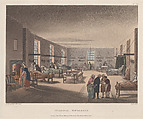 Hospital, Middlesex, Thomas Rowlandson  British, Hand-colored etching and aquatint