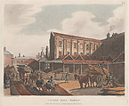 Leaden Hall Market, Thomas Rowlandson  British, Hand-colored etching and aquatint