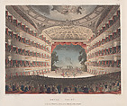 Opera House, Thomas Rowlandson  British, Hand-colored etching and aquatint