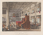 Philanthropic Society, The Chapel, Thomas Rowlandson  British, Hand-colored etching and aquatint