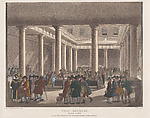 Corn Exchange, Mark Lane, Thomas Rowlandson  British, Hand-colored etching and aquatint