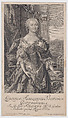 Portrait of Luise Gottsched, Johann Martin Bernigeroth German, Engraving