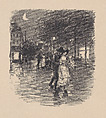 Clair de Lune, Théophile-Alexandre Steinlen French, born Switzerland, Lithograph