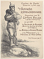 Program for the Matinée Extraordinaire, Casino de Paris, November 14, 1915, Théophile-Alexandre Steinlen (French (born Switzerland), Lausanne 1859–1923 Paris), Lithograph