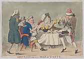 Morning, or, the Man of Taste, Henry William Bunbury British, Hand-colored etching with roulette