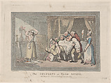 The Comforts of High Living, Thomas Rowlandson  British, Hand-colored etching with stipple