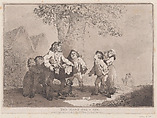 Too Many for a Jew, Thomas Rowlandson  British, Etching and aquatint, printed in brown ink