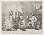 Bozzy and Madame Piozzi (Frontispiece, "Bozzy and Piozzi" by Peter Pindar), Thomas Rowlandson  British, Engraving