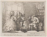 Bozzy and Madame Piozzi (Frontispiece, "Bozzy and Piozzi" by Peter Pindar), Thomas Rowlandson  British, Etching