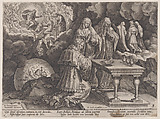 Old Age and Death, from "The Course of Human Life", Pieter Jalhea Furnius  Flemish, Engraving