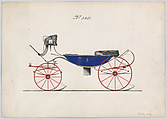 Vis-à-vis #3021, Brewster & Co. American, Pen and black ink, watercolor and gouache