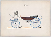 Vis-à-vis #3049, Brewster & Co. American, Pen and black ink, watercolor and gouache with gum arabic and metallic ink