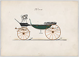 Vis-à-vis #3056, Brewster & Co. American, Pen and black ink, watercolor and gouache with gum arabic