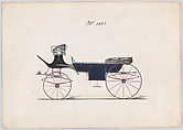 Vis-à-vis/Brett #3085, Brewster & Co. American, Watercolor and ink