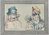 Beauties, Thomas Rowlandson British, Soft-ground etching and stipple engraving, hand-colored