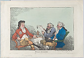Money Lenders, Thomas Rowlandson  British, Hand-colored etching